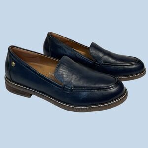 Easy Spirit Women's 8.5 Jaylin Leather Slip On Loafers Navy Memory Foam Comfort